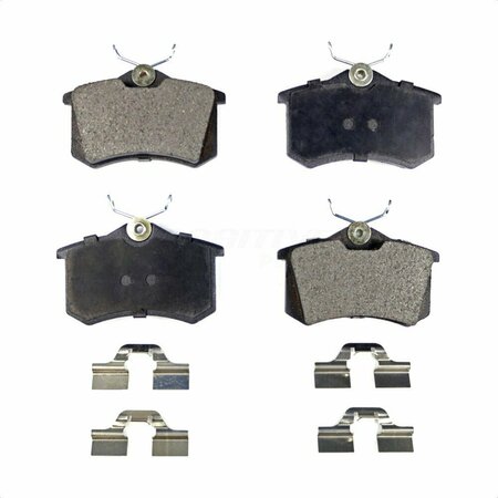 POSITIVE PLUS Rear Semi-Metallic Disc Brake Pads For Volkswagen Jetta Audi Beetle A4 Quattro Golf A6 S4 PPF-D340